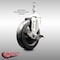 Service Caster 5 Inch 316SS Soft Rubber Wheel Swivel 10mm Threaded Stem Caster with Brake SCC-SS316TS20S514-SRS-TLB-M1015 - alternate 2
